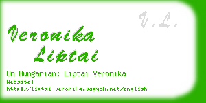 veronika liptai business card